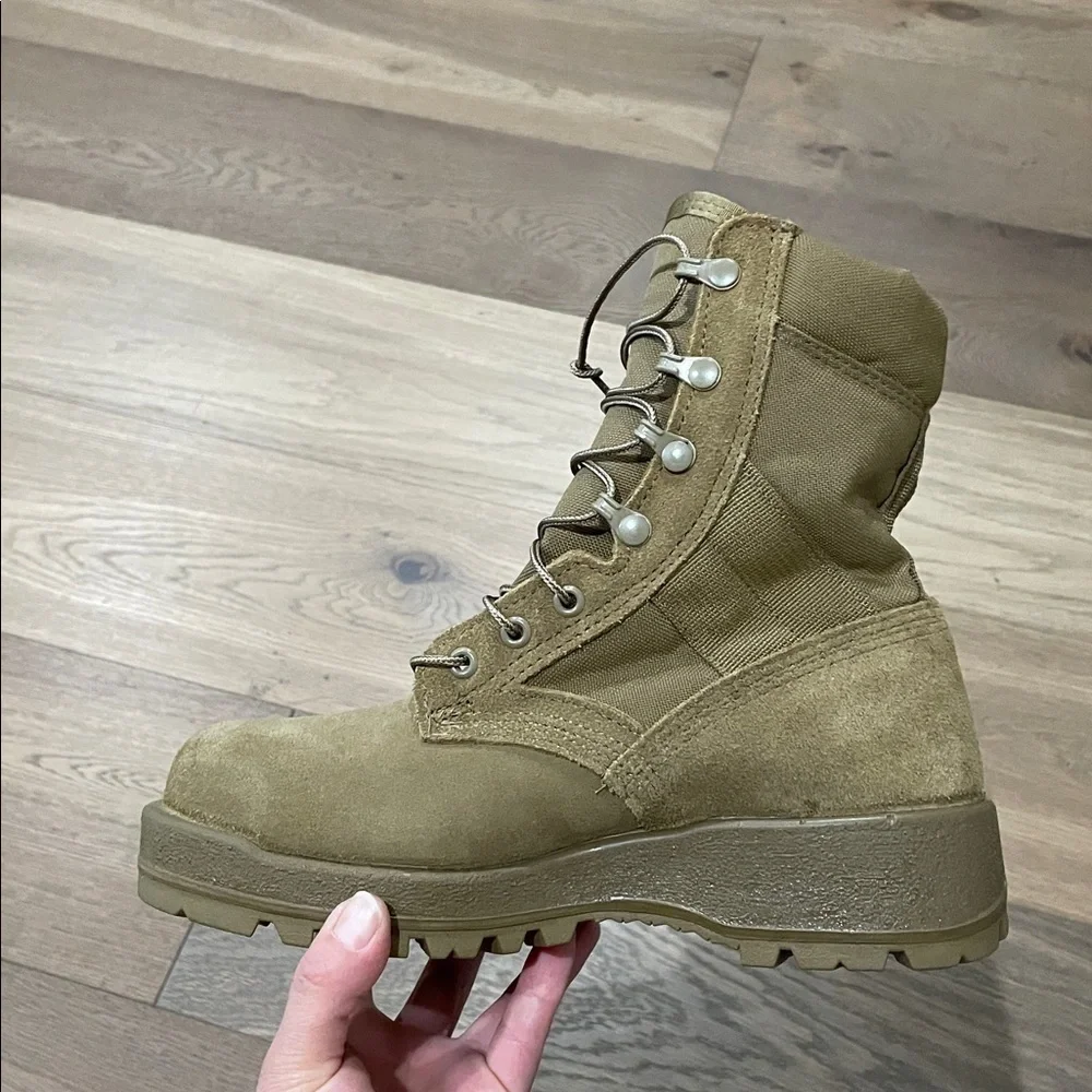 ALTAMA MENS 4.5 XW TAN STEEL TOE ARMY COMBAT BOOTS NWOT